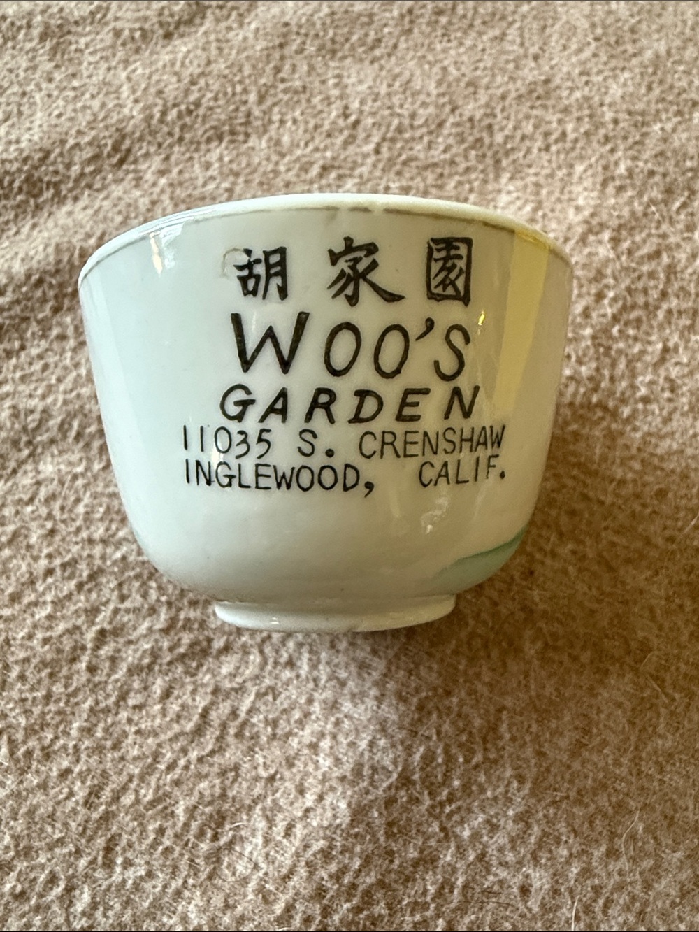 Woo's Garden Vintage Ceramic Tea Cup Bowl